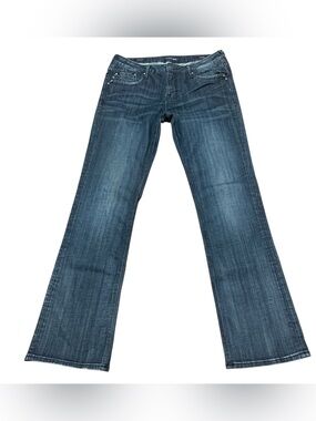 Vigoss Jeans Womens 31x33 Blue Chelsea Boot Cut Cotton Blend Stretch Denim